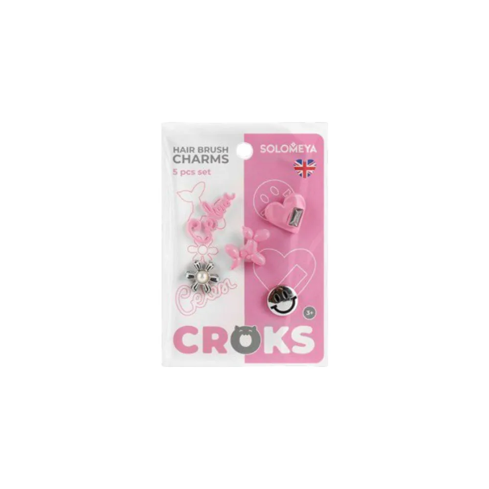 [SOLOMEYA] Набор украшений для расчески Классика Set of charms for hair brush Classic design, 1 уп БК