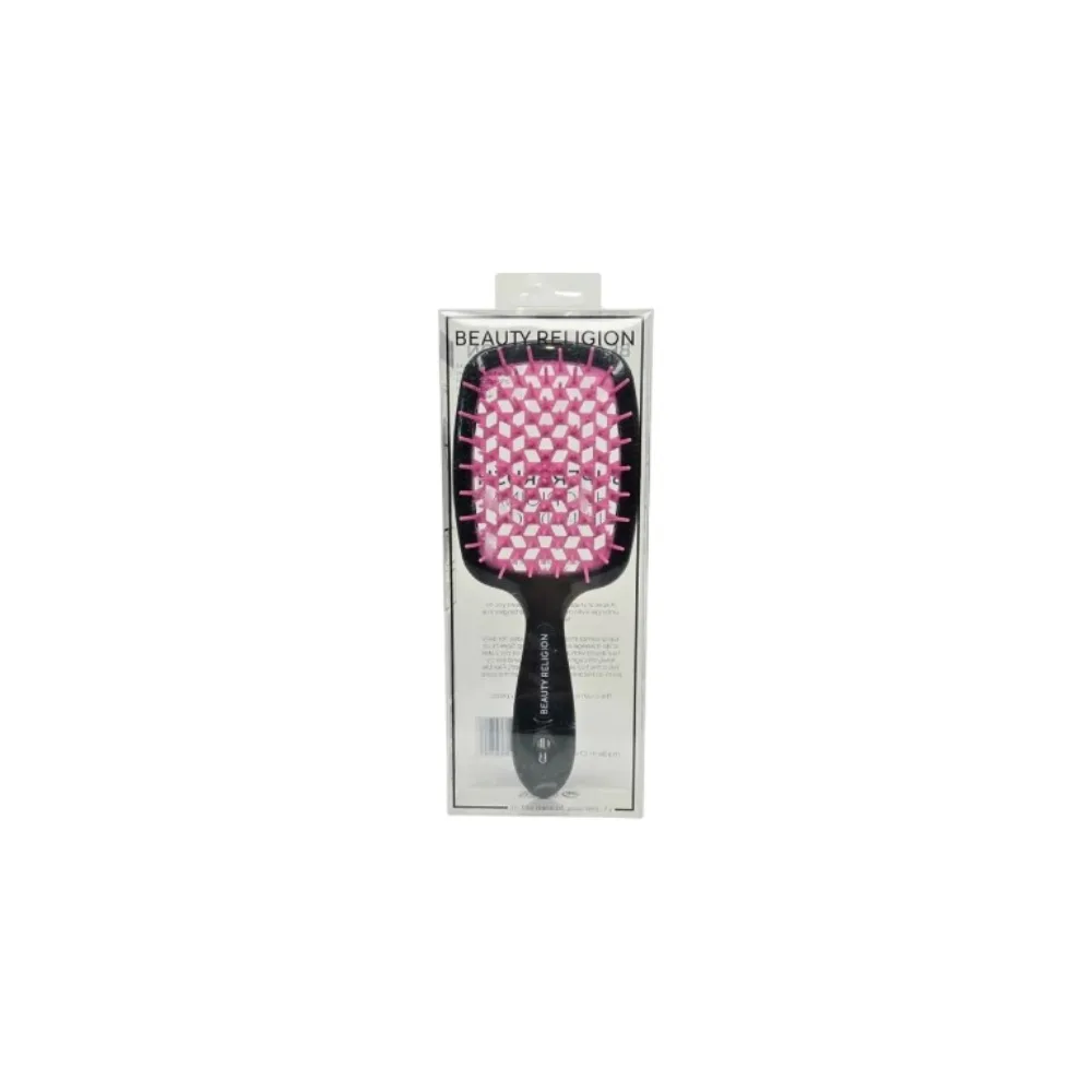 [BEAUTY RELIGION] Расческа для волос чёрный/розовый Superbrush the Original Italian Design, 1 шт