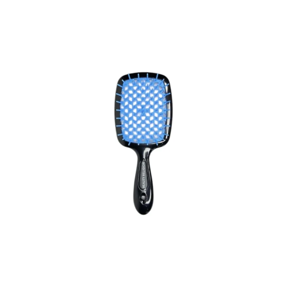[BEAUTY RELIGION] Расческа для волос чёрный/лазурный Superbrush the Original Italian Design, 1 шт