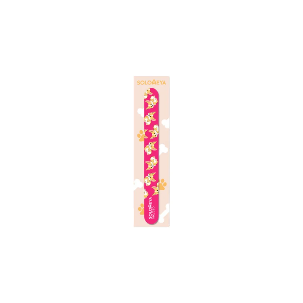 [SOLOMEYA] Пилка для ногтей Corgi Nail File 180/220 грит, 1 шт