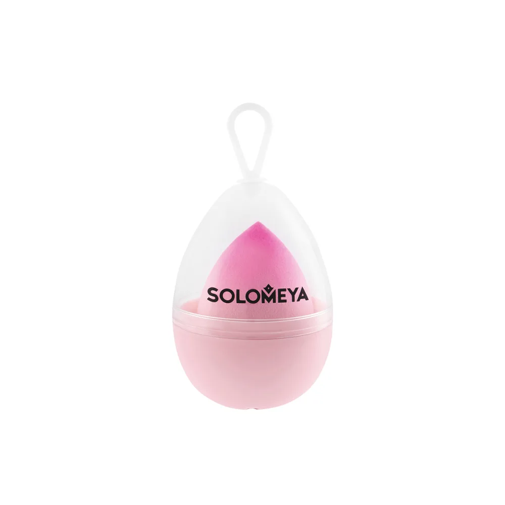 [SOLOMEYA] Спонж для макияжа большой Розовый градиент Large Flat End blending sponge Pink Gradient, 1 шт