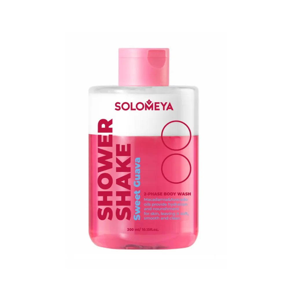 [SOLOMEYA] Гель-шейк для душа Сладкая Гуава Shower shake Sweet Guava, 300 мл