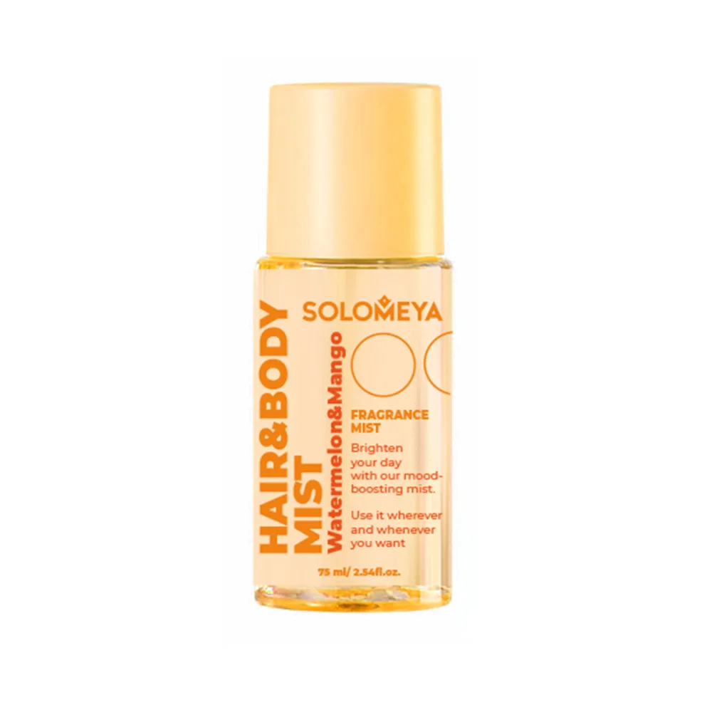 [SOLOMEYA] Мист для волос и тела парфюмированный Арбуз и Манго Hair&body Fragrance mist Watermelon&Mango, 75 мл БК
