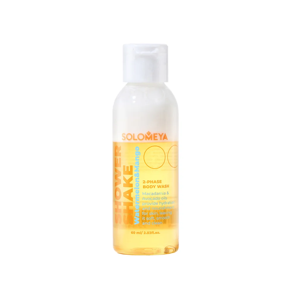 [SOLOMEYA] Гель-шейк для душа МИНИ Арбуз и Манго Shower shake Watermelon&Mango, 60 мл