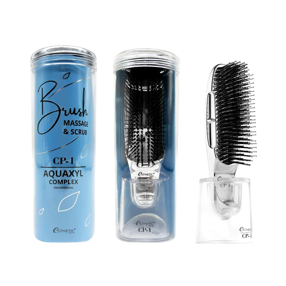[ESTHETIC HOUSE] Щетка-расческа массажная компактная Brush Massage & Scrub CP-1 Aquaxyl Complex, 1 шт. БК