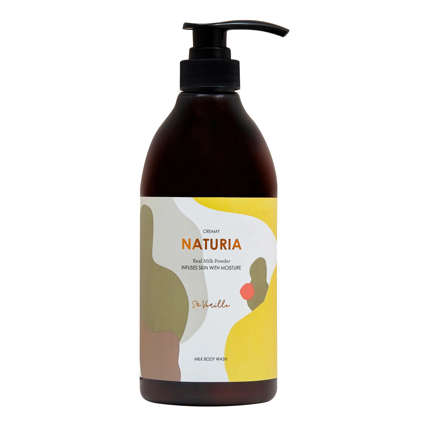 [NATURIA] Гель для душа ВАНИЛЬ Creamy Milk Body Wash - So vanilla, 750 мл