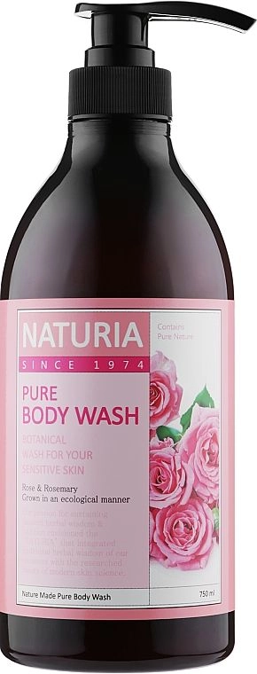 [NATURIA] Гель для душа РОЗА/РОЗМАРИН Pure Body Wash (Rose & Rosemary), 750 мл