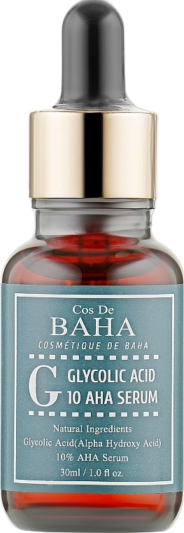 [COS DE BAHA] Сыворотка для проблемной кожи c гликолевой кислотой Glycolic Acid 10 Aha Serum (G), 30 мл