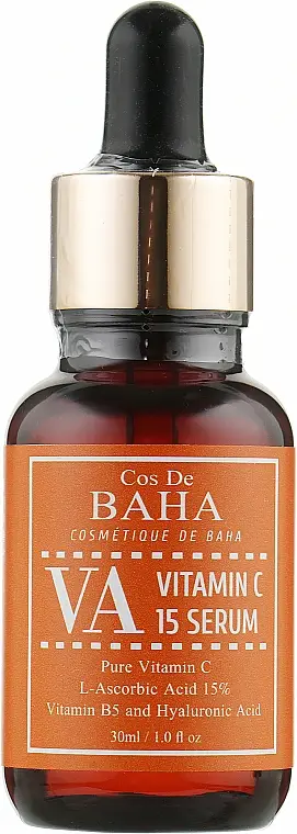 [COS DE BAHA] Сыворотка осветляющая с витамином С Vitamin C 15 Serum (VA), 30 мл
