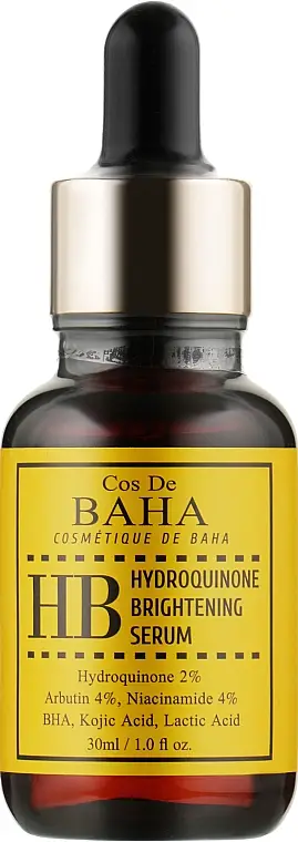 [COS DE BAHA] Сыворотка для борьбы с пигментацией с гидрохиноном Hydroquinone Brightening Serum (HB), 30 мл