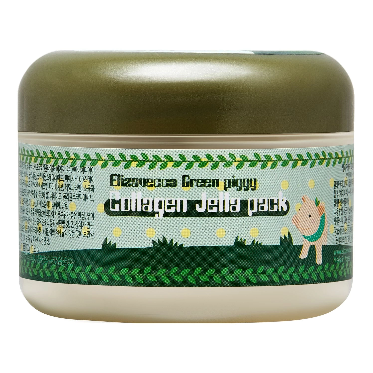 [Elizavecca] Маска для лица ЛИФТИНГ/КОЛЛАГЕН Green Piggy Collagen Jella Pack, 100 мл БК