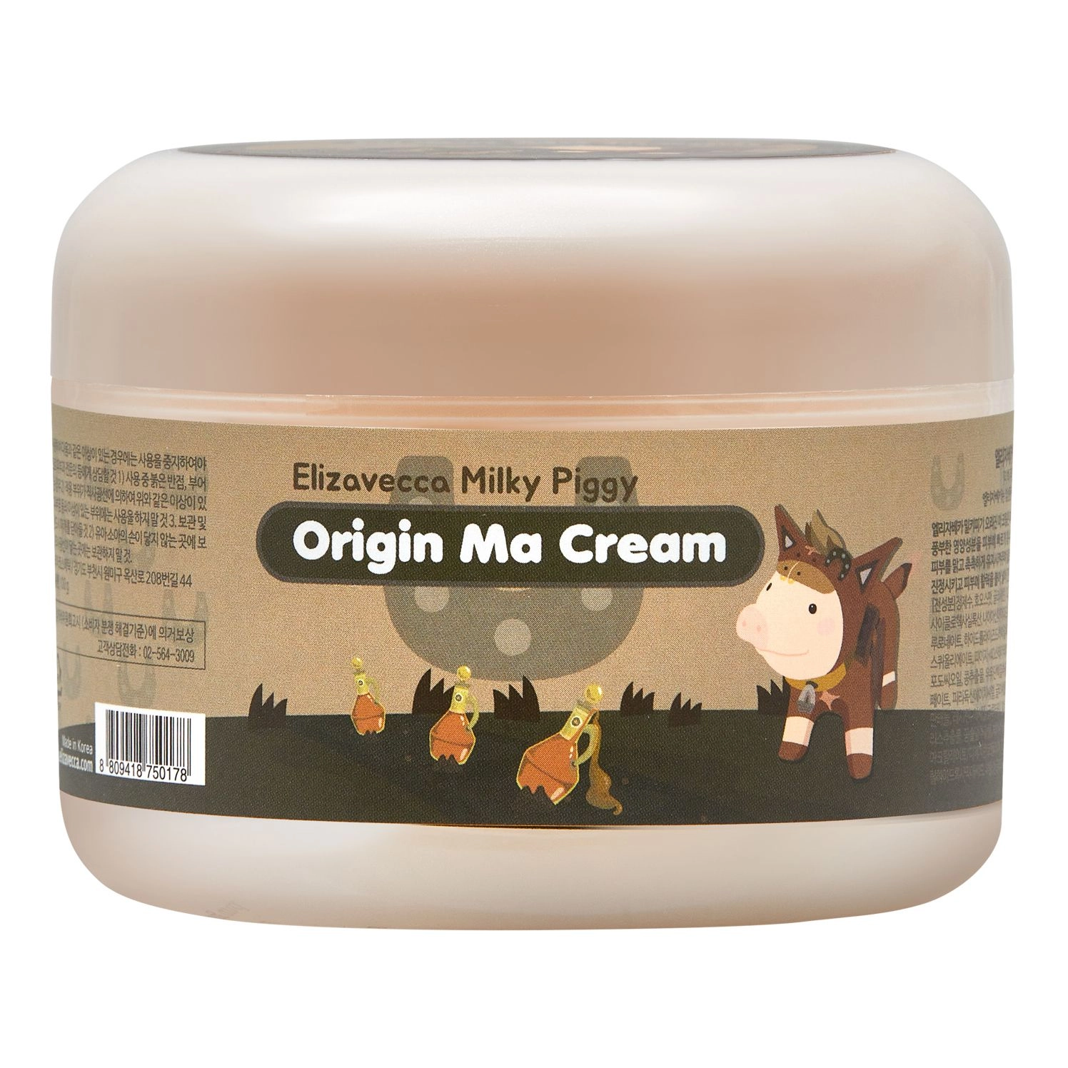 [Elizavecca] Крем для лица ЛОШАДИНЫЙ ЖИР Milky Piggy Origine Ma Cream, 100 мл