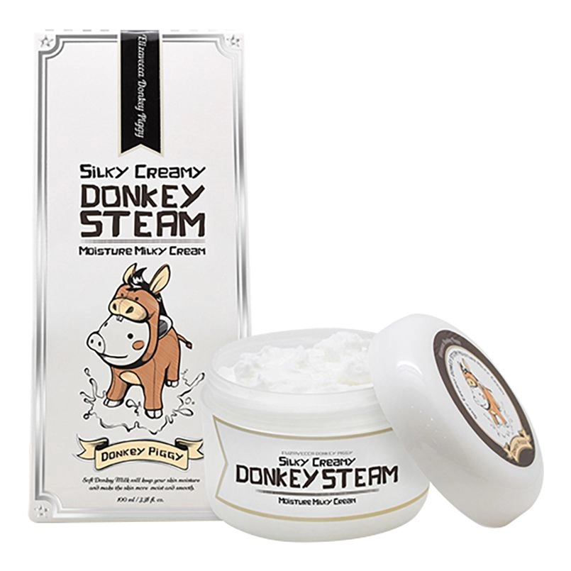 [Elizavecca] Крем для лица ОСЛИНОЕ МОЛОКО Silky Creamy Donkey Steam Moisture Milky, 100 мл