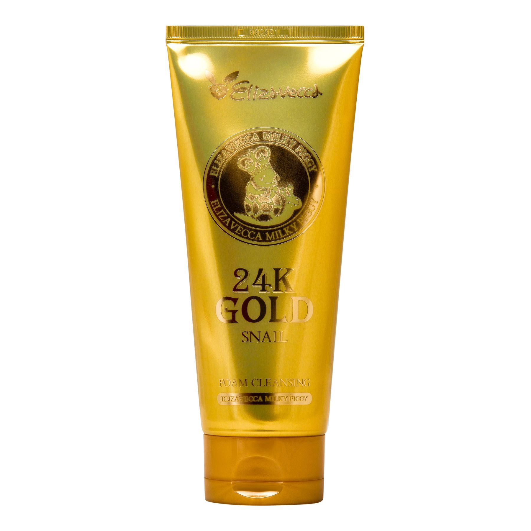 [Elizavecca] Пенка для умывания МУЦИН УЛИТКИ/ЗОЛОТО 24K Gold Snail Cleansing Foam, 180 мл БК