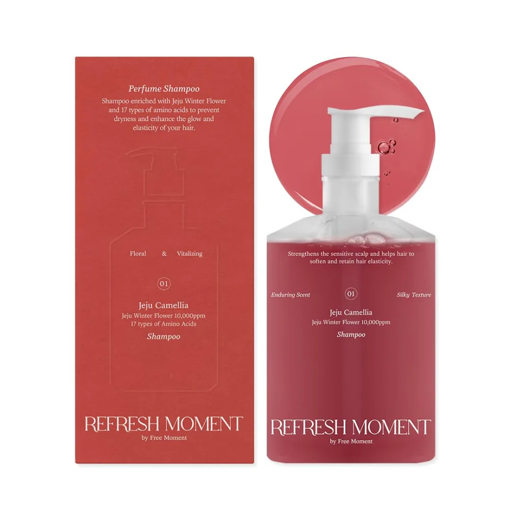 [FREEMOMENT] Шампунь для волос Refresh Moment Perfume Shampoo 01 Jeju Camellia