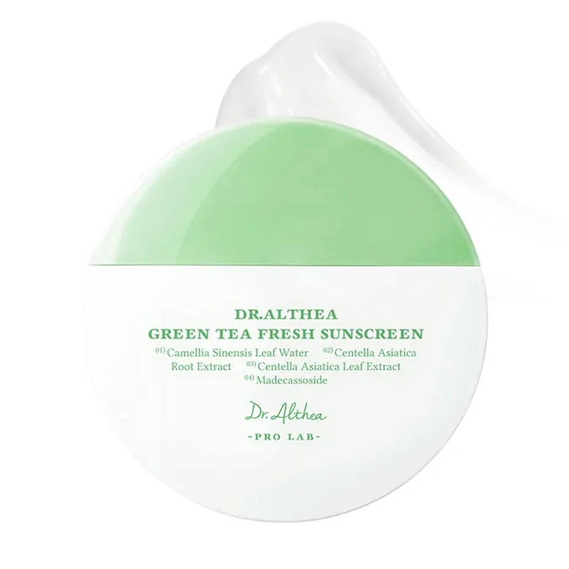 [DR. ALTHEA] Солнцезащитный крем успокаивающий с зеленым чаем  Green Tea Fresh Sunscreen SPF 50+ PA++++, 45 мл