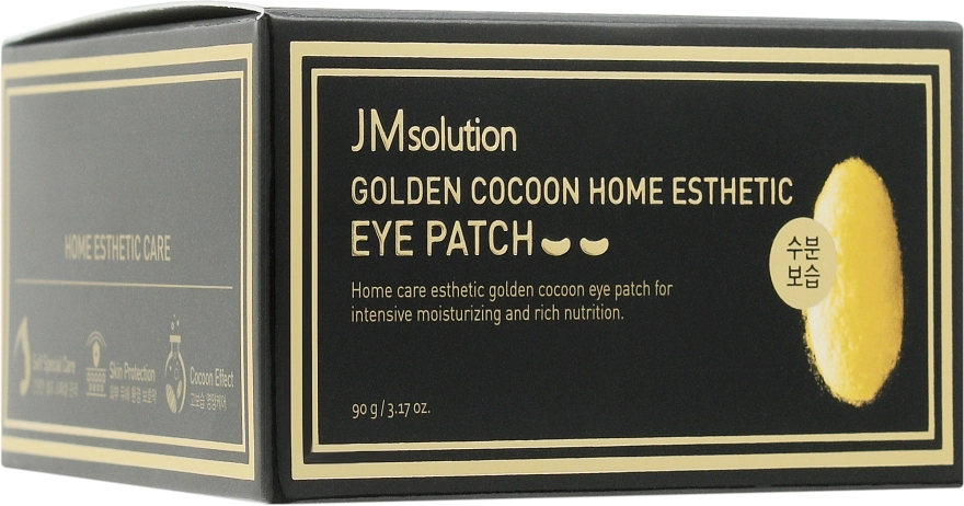 [JMSOLUTION] Гидрогелевые патчи с протеинами шелка и золота Golden Cocoon Home Esthetic Eye Patch, 60 шт (90 гр)