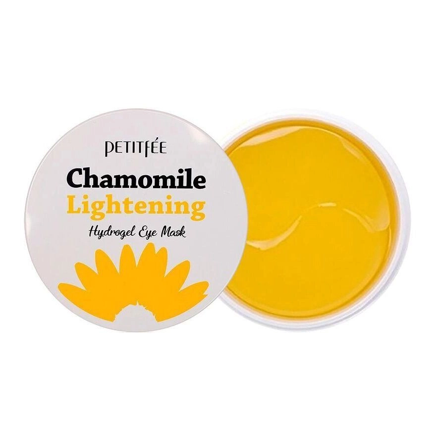 [PETITFEE] Гидрогелевые патчи для глаз РОМАШКА Chamomile Lightening Hydrogel Eye Mask, 60 шт