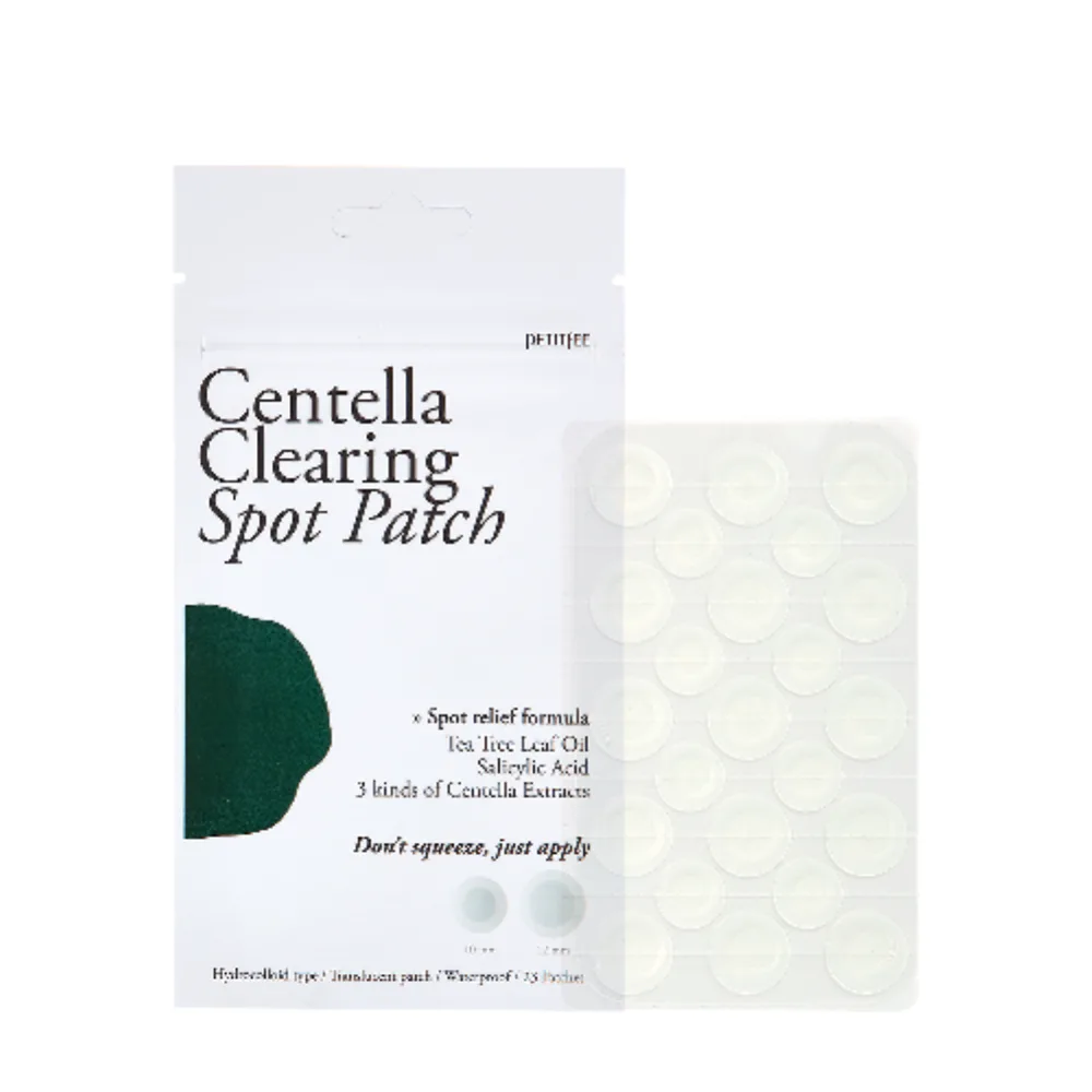 [PETITFEE] Патчи для проблемной кожи Centella Clearing Spot Patch, 23 шт (12 мм*15 шт, 10 мм*8 шт)