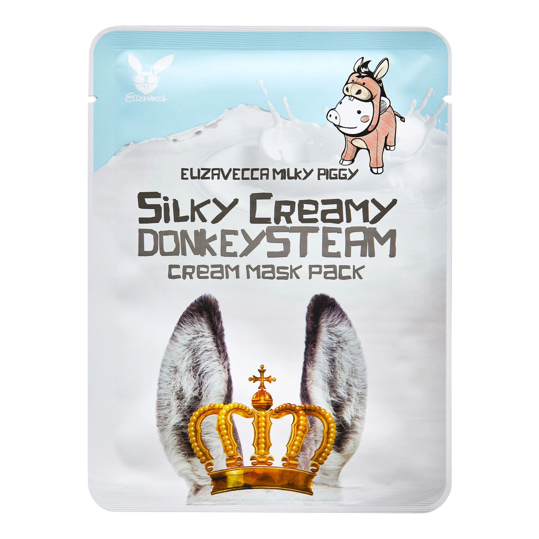 [Elizavecca] НАБОР Тканевая маска для лица ОСЛИНОЕ МОЛОКО Silky Creamy donkey Steam Cream, 10шт