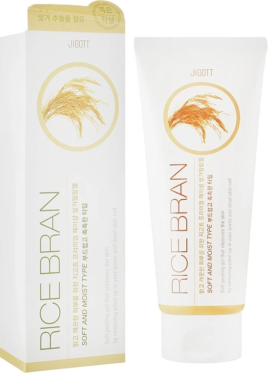 [JIGOTT] Гель-пилинг для лица ЭКСТРАКТ РИСА Premium Facial RICE BRAN Peeling Gel, 180 мл