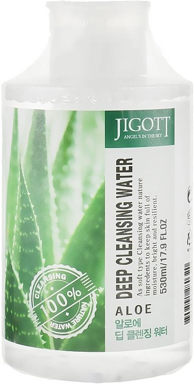 [JIGOTT] Жидкость для снятия макияжа АЛОЭ ALOE Deep Cleansing Water, 530 мл