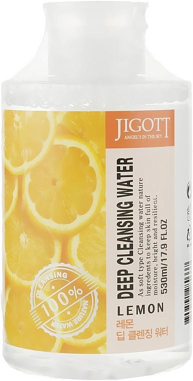 [JIGOTT] Жидкость для снятия макияжа ЛИМОН LEMON Deep Cleansing Water,  530 мл
