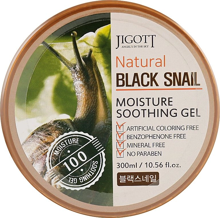 [JIGOTT] Универсальный гель для кожи УЛИТКА Natural BLACK SNAIL Moisture Soothing Gel, 300 мл
