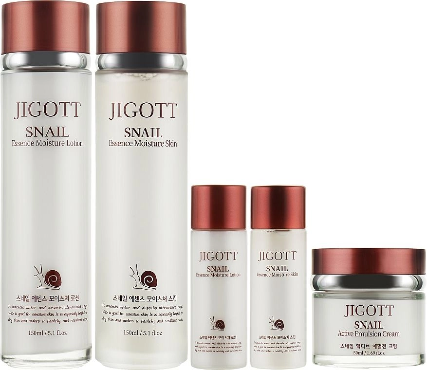 [JIGOTT] МУЦИН УЛИТКИ/НАБОР для ухода за лицом SNAIL ESSENCE MOISTURE SKIN CARE 3SET
