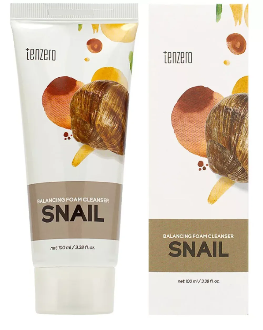 [TENZERO] Пенка для умывания укрепляющая с муцином улитки BALANCING FOAM CLEANSER - SNAIL, 100 мл