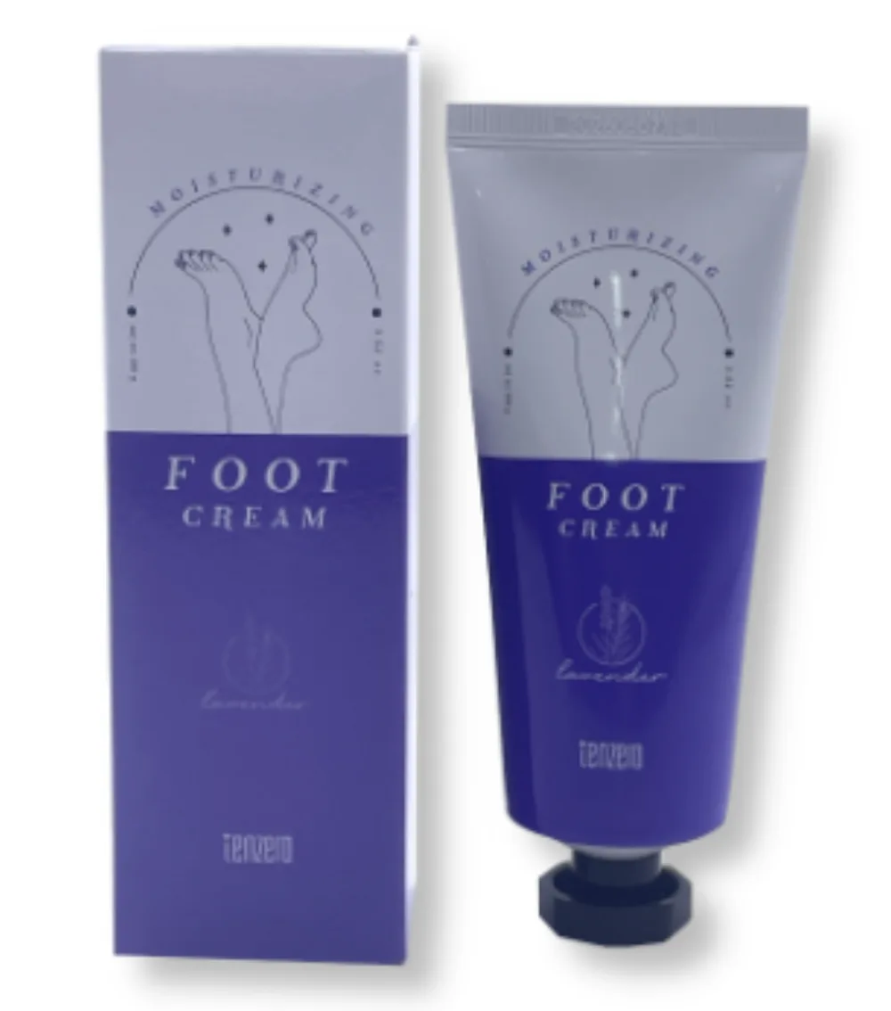 [TENZERO] Крем для ног увлажняющий с ароматом лаванды MOISTURIZING FOOT CREAM LAVENDER, 100 мл