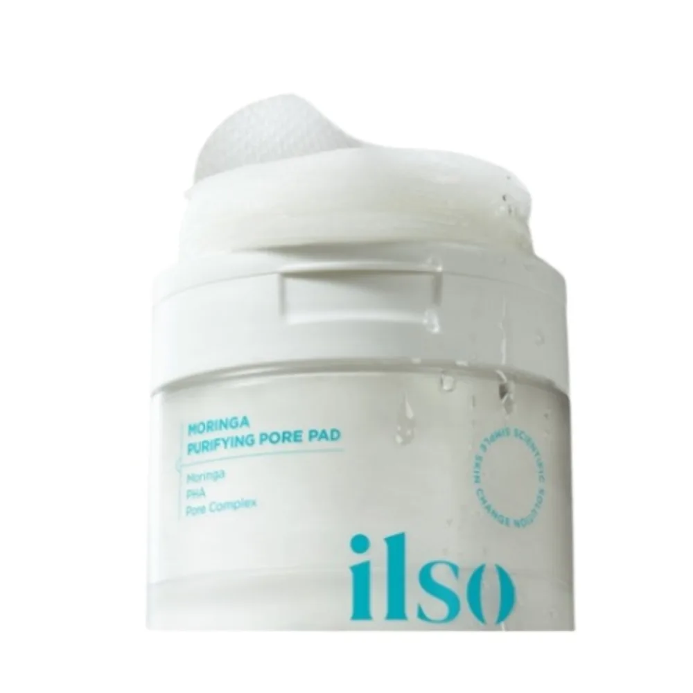 [ILSO] Пэды очищающие с морингой MORINGA PURIFYING PORE PAD, 160 мл/60 шт БК