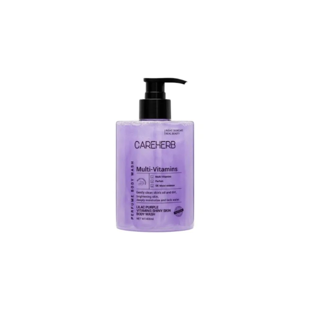 [CAREHERB] Гель для душа для сияния кожи Лавандовый эликсир Lilac Purple Vitamins Shiny Skin Body Wash 400 мл БК